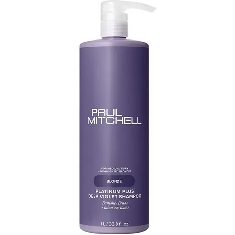 Paul Mitchell Platinum Plus Deep Violet Shampoo 1000ml – image 2