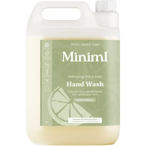 Miniml Hand Wash Refreshing Lime & Basil 5L – image 2