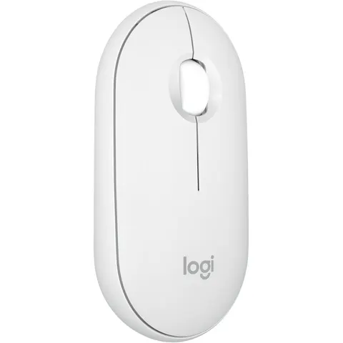 Logitech Pebble Mouse 2 M350s – Slim Bluetooth Wireless Mouse, White – image 2
