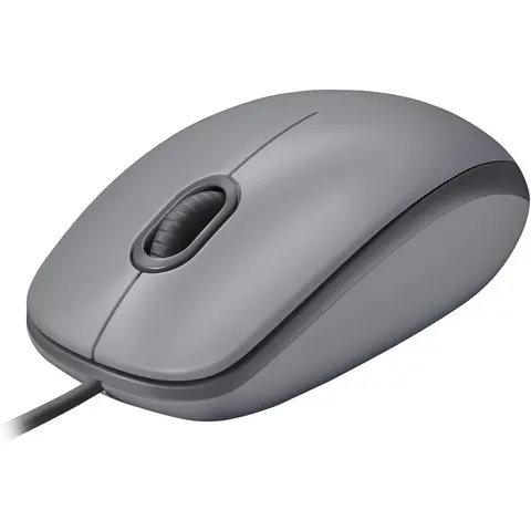 LOGITECH M110GR - Mouse, Wired, Grey – image 2