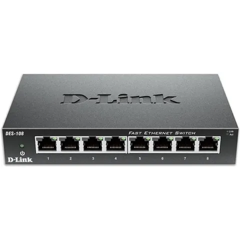 D-Link 8-Port Fast Ethernet Unmanaged Desktop Switch – image 2