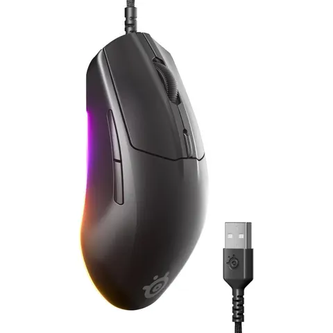 SteelSeries Rival 3 Gen 2 Wired Gaming Mouse - Black – image 3