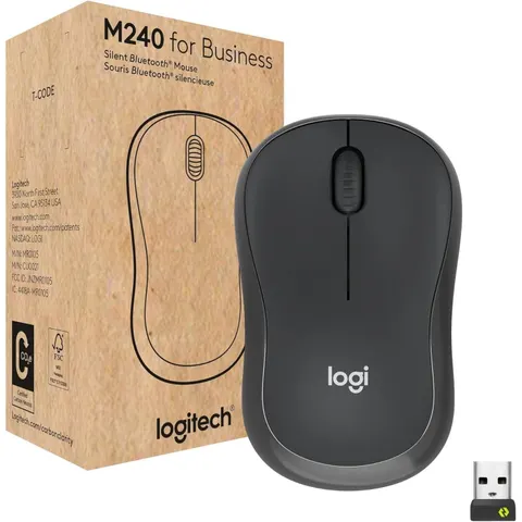 Logitech M240 for Business mouse Office Ambidextrous RF Wireless + Blu – image 3