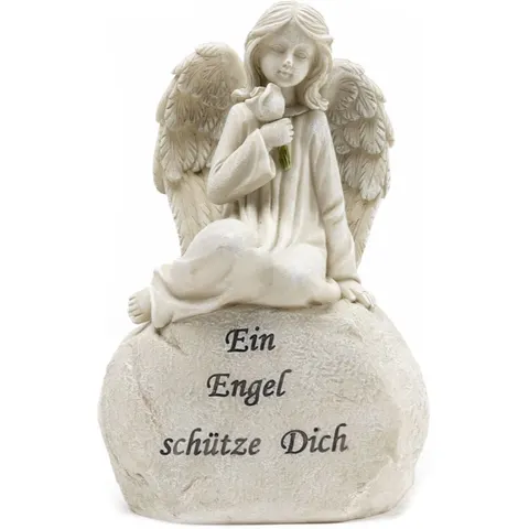 TrendLine Figur Engel 20 x 13 cm grau – Bild 2