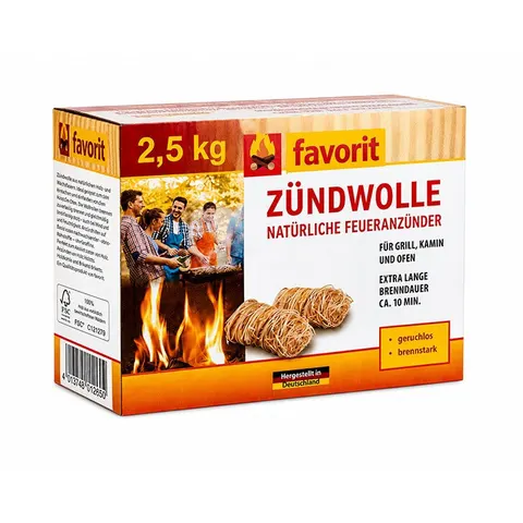 Favorit Anzündwolle 2,5 kg – Bild 2