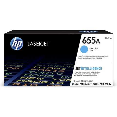 HP 655A (CF451A) - Cyan - Toner – Bild 2