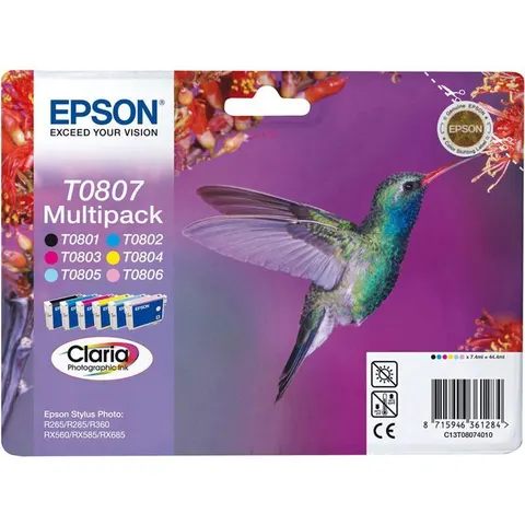 Epson T0807 - 6-farbig - Druckerpatrone - Multipack – 494173 – Bild 2