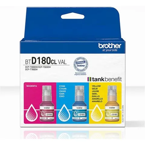 Brother BTD180CLVAL - 3-farbig - Druckerpatrone - Multipack – Bild 2