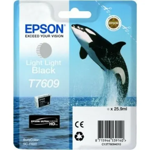 Epson T7609 (C13T76094010) Druckerpatrone Schwarz hell – Bild 2