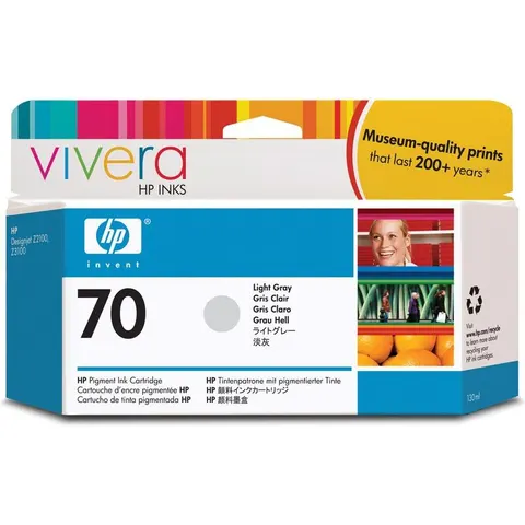 HP 70 Tinte hellgrau 130 ml Vivera – Bild 3