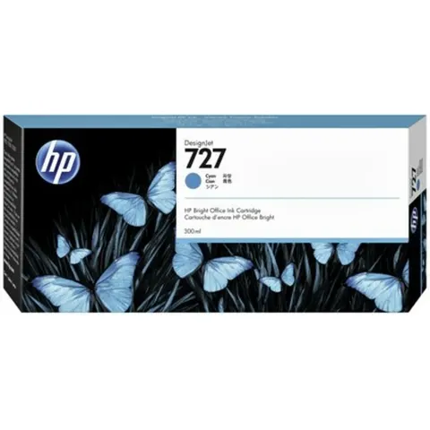 HP 727 Cyan Tintenpatrone 300ml – Bild 2