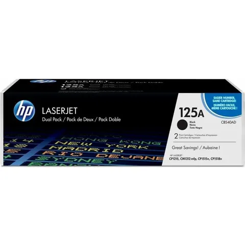 HP 125A (CB540AD) Toner - 2x Schwarz - Multipack – Bild 2