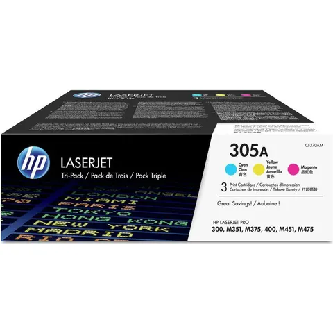 HP Original 305A Toner - 3er Multipack (CF370AM) – Bild 2