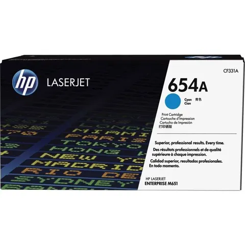HP 654A (CF331A) - Cyan - Toner – Bild 2