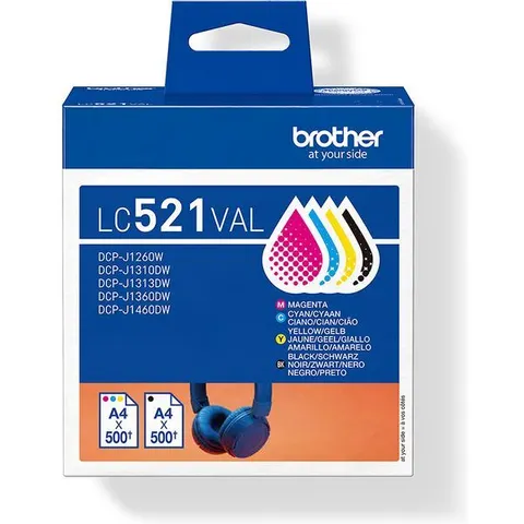 Brother LC-521VAL - 4-farbig - Druckerpatrone - Multipack – Bild 2