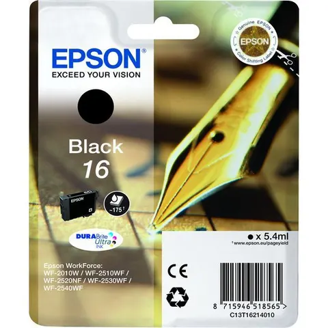 Epson DURAbrite 16 Tintenpatrone, Schwarz – Bild 2