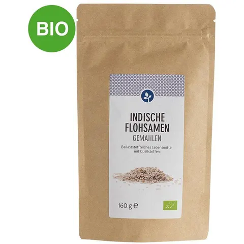 Flohsamen indisch gemahlen bio Pulver – Bild 2
