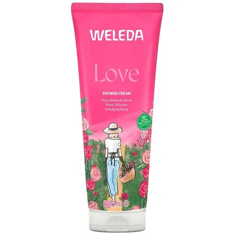 Weleda Love Shower Cream Rose – 200 – Bild 2