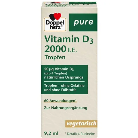 Doppelherz Vitamin D3 2000 I.e. Pure Tropfen – Bild 2