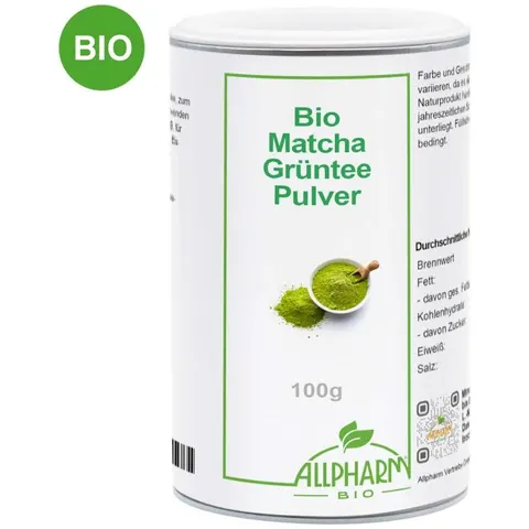 Bio Matcha Grünteepulver Allpharm – Bild 2