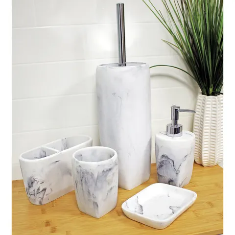 Metro Cvetko Bathroom Accessory Set White – image 2
