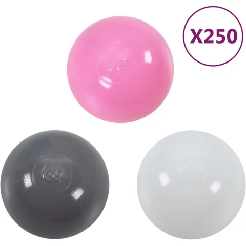 17 Stories Play Balls White;Grey;Pink – image 2