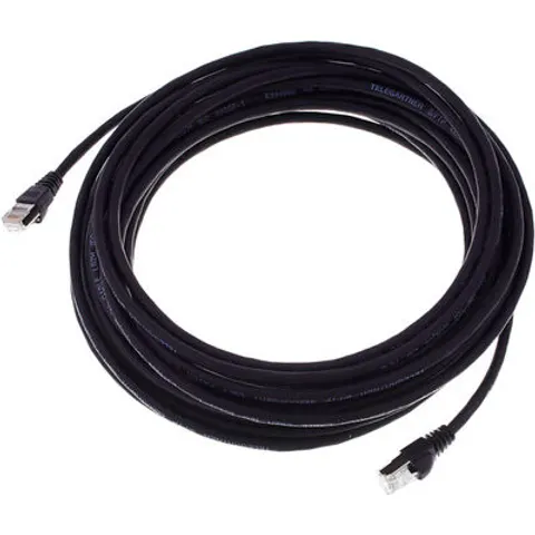 Telegärtner CAT6A Patchkabel 10m, sw Schwarz – Bild 3