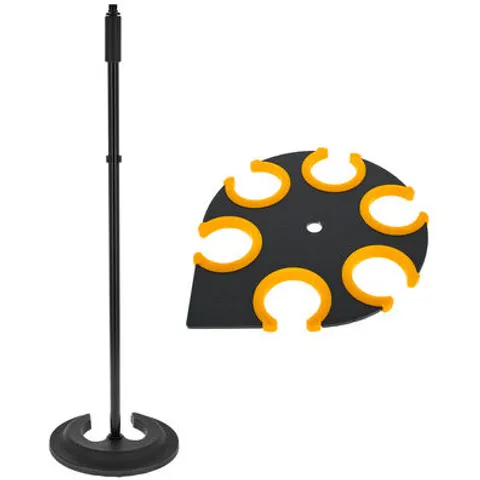 Roadworx Mic Stand Stack Base Schwarz – Bild 2