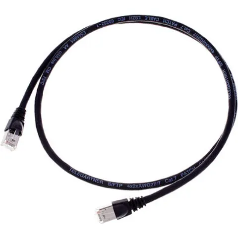 Telegärtner CAT6A Patchkabel 1m, sw Schwarz – Bild 3