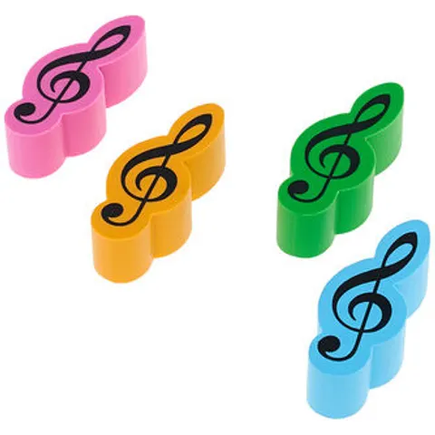 agifty Eraser Violin Clef 4er Set – Bild 2