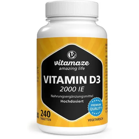 vitamaze VITAMIN D3 2000 i.E. 240 St Tabletten – Bild 2