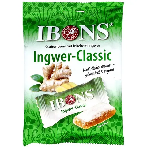 Ibons Ingwer Classic Tüte Kaubonbons – Bild 2