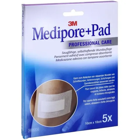 Medipore + Pad 3m 10x10cm 3566np Pflaster – Bild 2