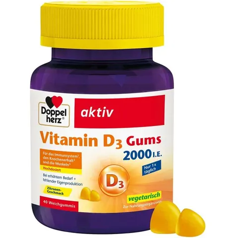 Doppelherz Vitamin D3 2000 I.e.gums – Bild 2