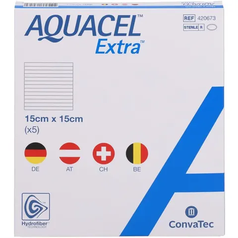 Aquacel Extra 15x15 cm Kompressen – Bild 2