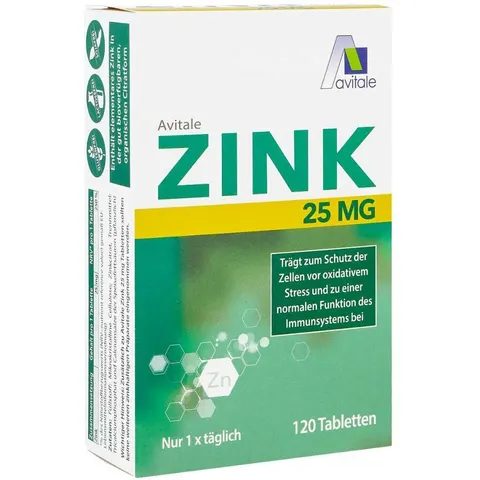 Avitale ZINK 25mg 120 St Tabletten – Bild 2