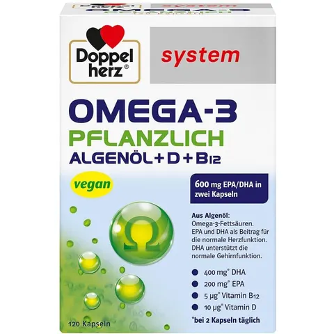 Doppelherz Omega-3 pflanzlich system Kapseln – Bild 3