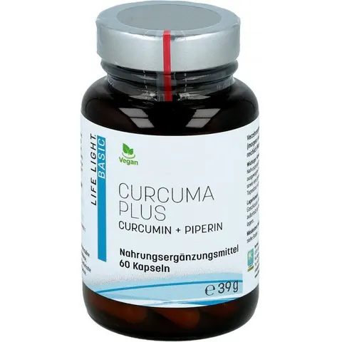 LIFE LIGHT Curcuma + schwarzer Pfeffer Kapseln – Bild 3