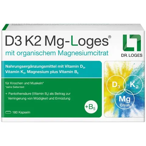 D3 K2 Mg-Loges 180 St Kapseln – Bild 3