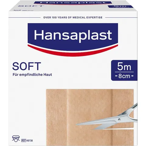 Hansaplat Hansaplast Soft Pflaster 5mx8cm Rolle – Bild 2