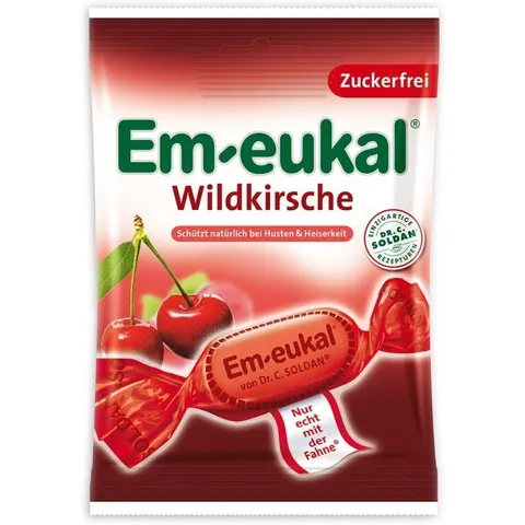 Em-eukal Wildkirsche zuckerfrei 75 g Bonbons – Bild 2