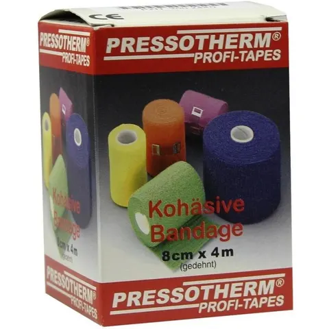 Pressotherm Kohäsive Bandage 8cmx4m blau – Bild 2