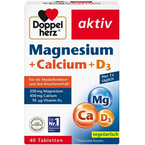 Doppelherz Magnesium + Calcium + D3 Tabletten – 002560 – Bild 2