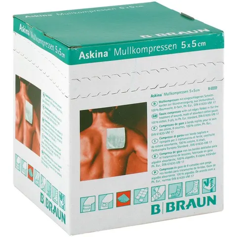 Askina Mullkompressen 5x5 cm steril – Bild 2