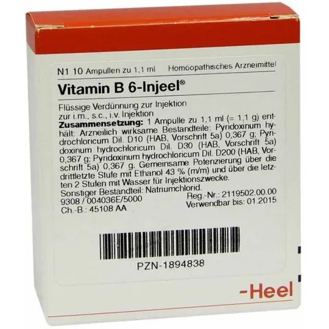 Vitamin B6 Injeel Ampullen – Bild 2