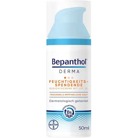 Bepanthol Derma Feuchtigkeitsspendende Gesichtscreme mit LSF 25 – Bild 4