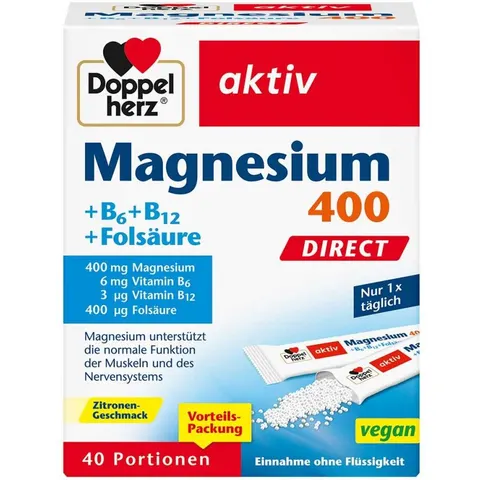 Doppelherz Magnesium + B Vitamine Direct Pellets – Bild 2