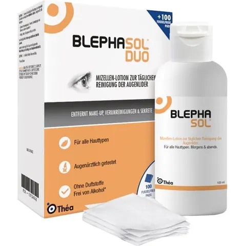 Blephasol Duo 100 ml Lotion+100 Reinigungspads – Bild 2
