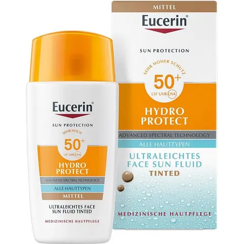 Eucerin Sun Fluid Hydro Protect Face getönt Mittel LSF50+ – Bild 3