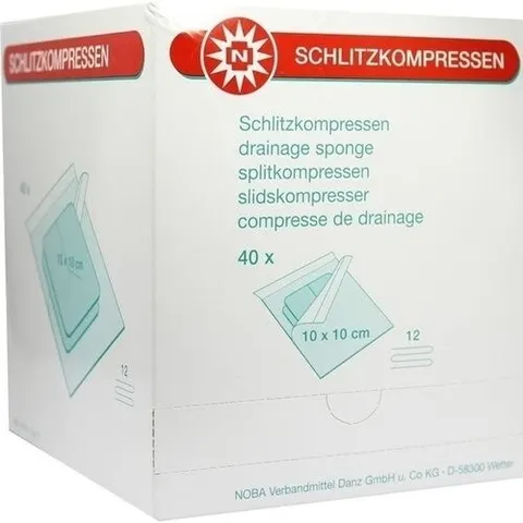 Schlitzkompressen 10x10cm 12fach steril – Bild 2